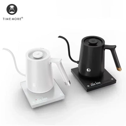 Timemore Fish Smart Electric Pour-Over Kettle 600ml — Temperature Control Coffee Pot for Hand Brew, 220V, Perfect Gift
