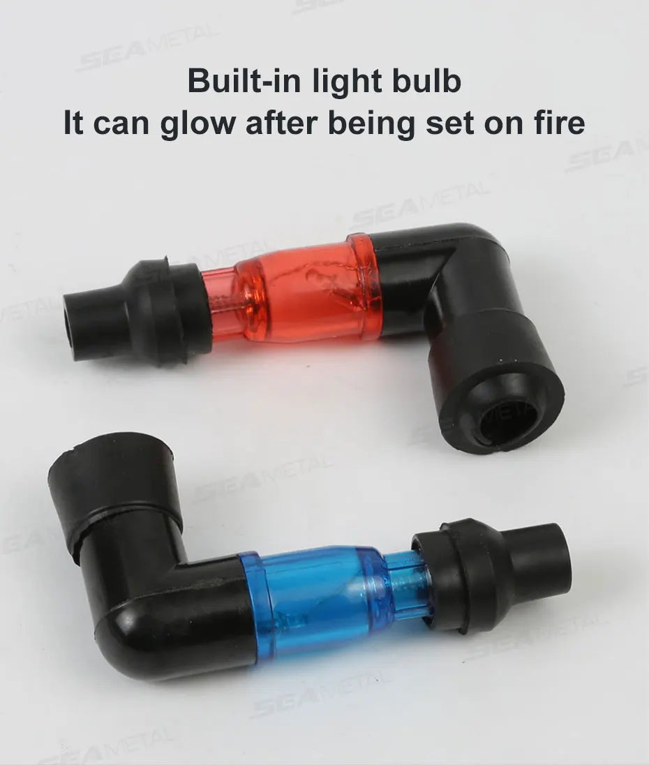 BLALION Universal Motorcycle Spark Plug Cap – 90° Flash Ignition Cap for Moto Engines