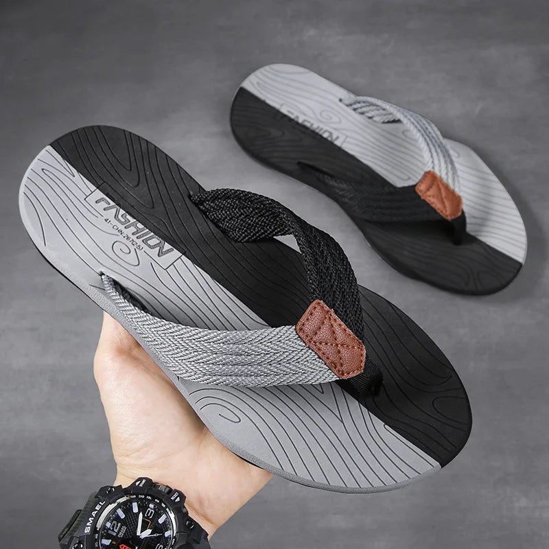 Men’s Summer Flip Flops – Comfortable Non-Slip Casual Slides & Beach Sandals