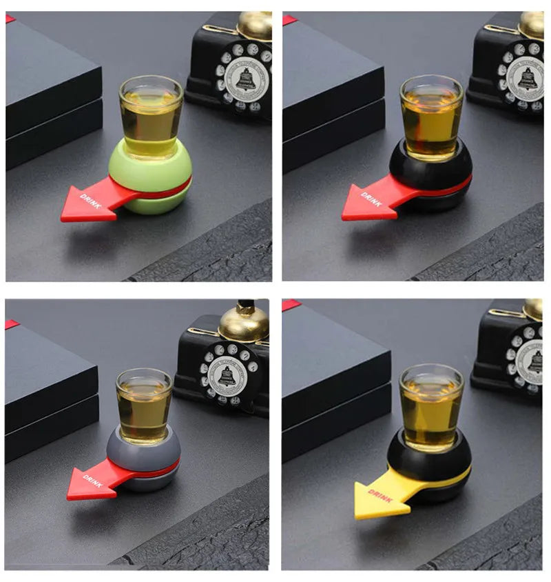 Alcoholic Penalty Turntable Game — Russian Roulette Drinking Toy, Bar Entertainment & Party Booster Props 2023