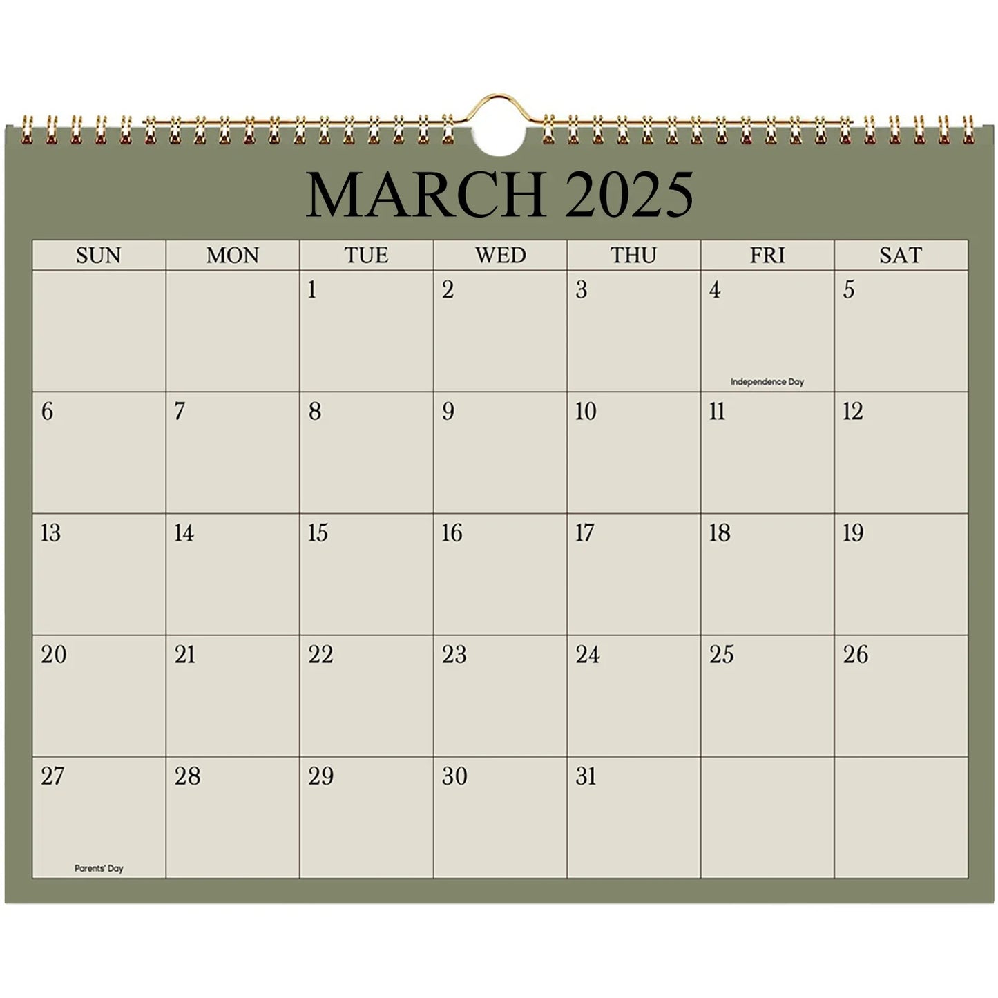 2025 Wall Calendar – 12-Month Planner (Jan-Dec), 8.7"x11" Office & Home Organizer