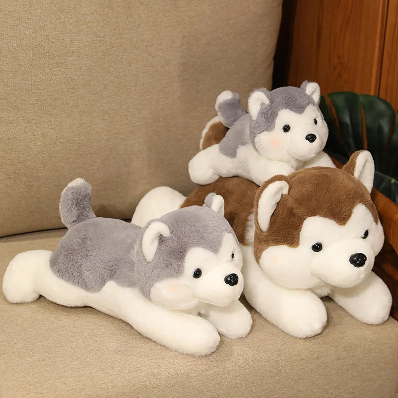 30/40cm Cute Husky Dog Plush Toy – Soft Kawaii Stuffed Puppy Pillow Doll for Xmas Gift