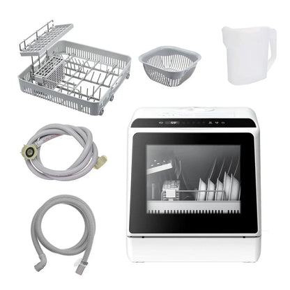 BlitzHome Smart Countertop Dishwasher – Portable Tabletop Dish Washer with APP Control for Kitchen