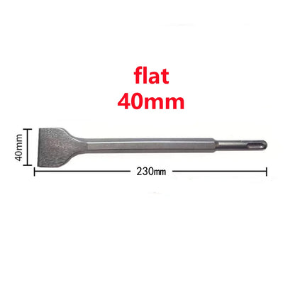 250mm SDS Plus Chisel Set – Electric Hammer Drill Bits (Point, Groove & Flat) for Concrete, Brick, Stone & Masonry Work