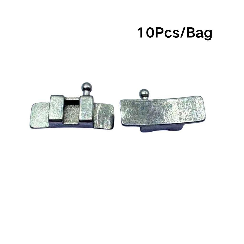 Orthodontic Lingual Button & Crimpable Hook Set – Metal Bondable Dental Traction Eyelets & Accessories for Dentistry Use