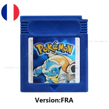 GBC Pokémon Game Cartridge Bundle – Red, Blue, Crystal, Gold, Silver, Yellow & Green, Multi-Language