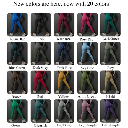 Women’s Seamless Gym Leggings – High-Waist Booty-Lifting Yoga & Fitness Pants, Sexy Sportswear