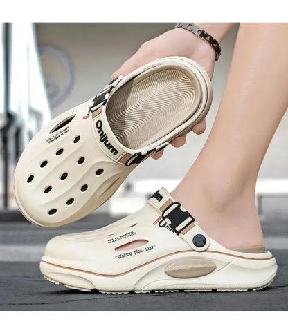 Classic Summer Men’s Clogs – Breathable EVA Garden Shoes, Outdoor Beach Slides & Home Sandals