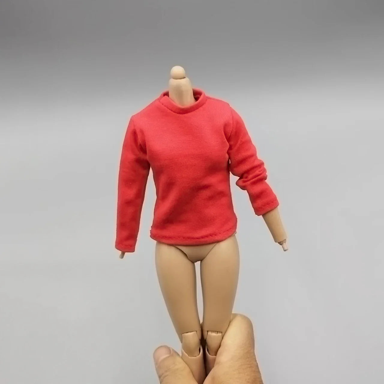 1/6 Scale Black T-Shirt for 12" (30cm) Action Figures — Male & Female DIY Model Accessories