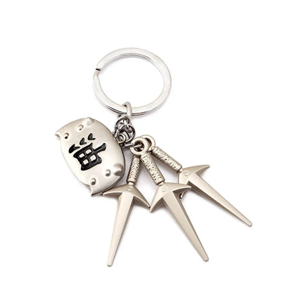 Anime Akatsuki Naruto Character Keychain – Gaara, Sasuke Sharingan, Jiraiya & Uzumaki Metal Cosplay Pendant Gift for Fans