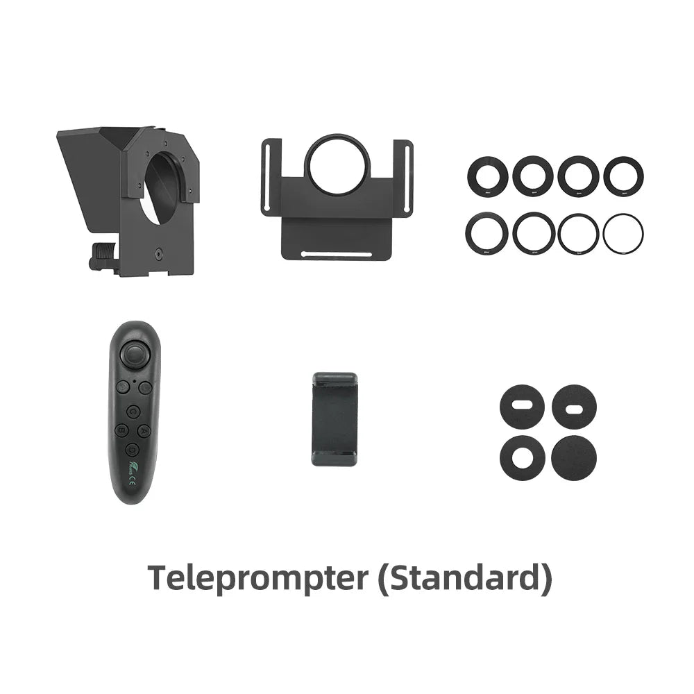 Ambitful Mini Teleprompter – Portable Phone & DSLR Recording Inscriber with Remote Control for Video