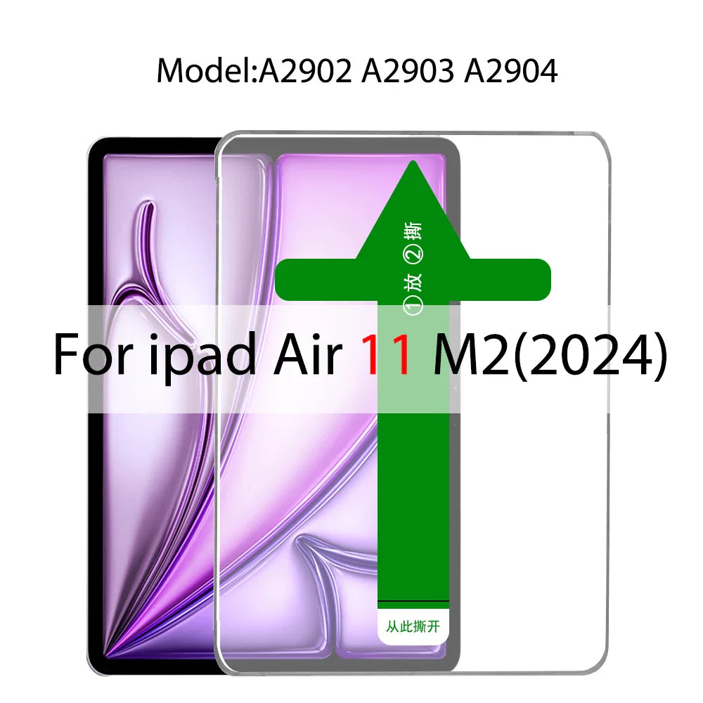 Auto Alignment Tempered Glass Screen Protector for iPad Pro & Mini – For iPad 11", 12.9", 10.9", Air 1-5, Mini 4-6