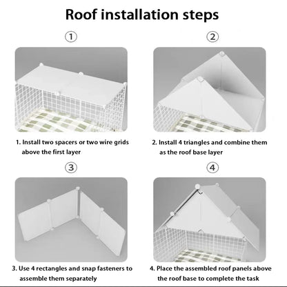 Pet Indoor Dog Fence – Small & Medium Dog House Kennel with Isolation Door