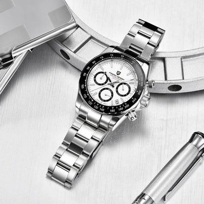 PAGANI DESIGN 2024 Quartz Men's Luxury Business Watch – Chronograph VK63 Waterproof