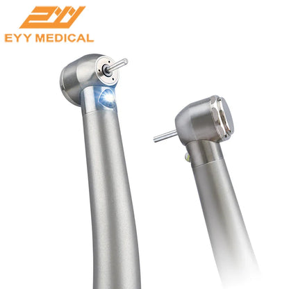 EYY Dental LED High-Speed Handpiece — Ceramic Bearing E-Generator, 2/4 Hole Stainless Steel Dental Tool