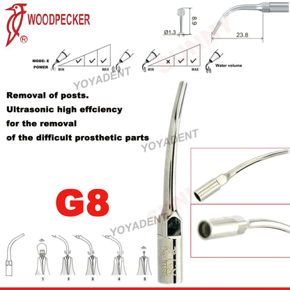 Woodpecker Dental Scaler Tips – Ultrasonic Tooth Cleaning, Endo & Perio Scaling Tips, Fit EMS UDS Scaler Handpiece