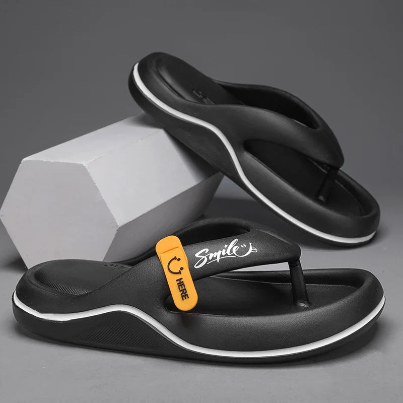 Men's & Women's Flip Flops – Non Slip Thick Sole Slippers, Super Soft Indoor & Outdoor Beach Sandals