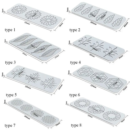 Flower & Leaf Pattern Silicone Mold — Fondant Cake Lace Mat for DIY Baking, Craft & Cake Decoration