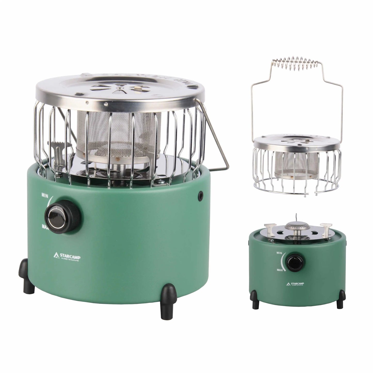 STARCAMP Portable 2-in-1 Gas Heater & Stove – Outdoor Camping, Hiking & Backpacking Essential
