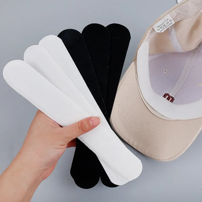 Hat Sweat Absorber Stickers – Summer Cap Liner Bands, Adhesive Sweatband Strips for Visor Hat Size Reduction