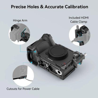 SmallRig Camera Cage for Sony FX30/FX3 – Rig Kit with Cable Clamp, Cold Shoe & NATO Rail Accessories (Model 4183)