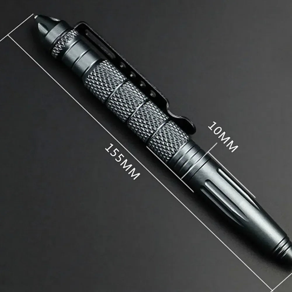 Military Tactical Pen — Multifunction Aluminum Survival & Emergency Glass Breaker