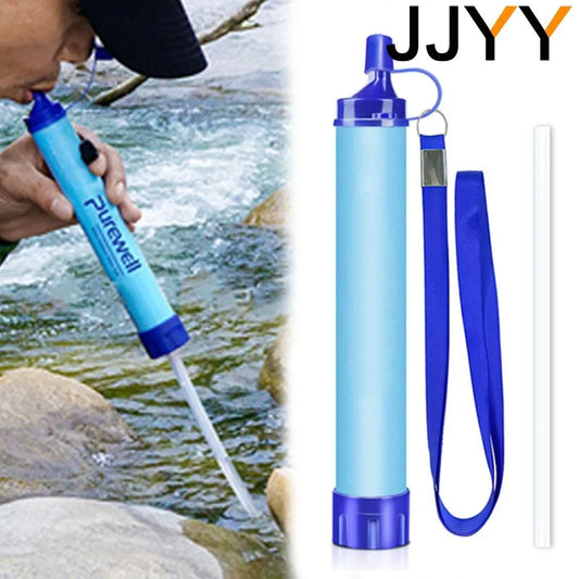 Outdoor Water Purifier for Camping & Hiking - Emergency Life Portable Water Filter, Suitable for Streams & Lakes