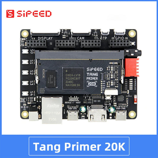 Sipeed Tang Primer 20K FPGA GoAI Core Board - GW2A Minimum System for AI Projects