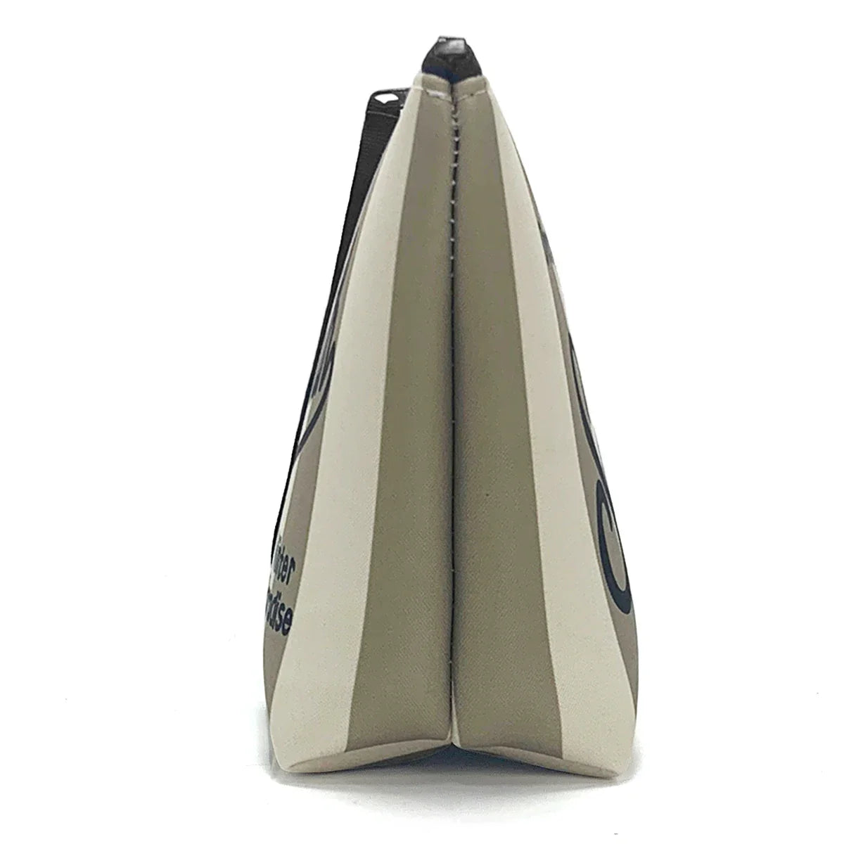 S-Saint B-Barth Striped Neoprene Zip-Up Clutch – Unisex Cosmetic & Toiletry Makeup Bag for Women