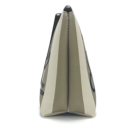 S-Saint B-Barth Striped Neoprene Zip-Up Clutch – Unisex Cosmetic & Toiletry Makeup Bag for Women