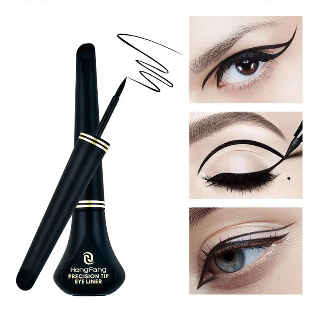 Black Liquid Eyeliner Pencil – Natural Smooth, Waterproof, Quick-Dry, Non-Smudging & Long-Lasting Eye Makeup