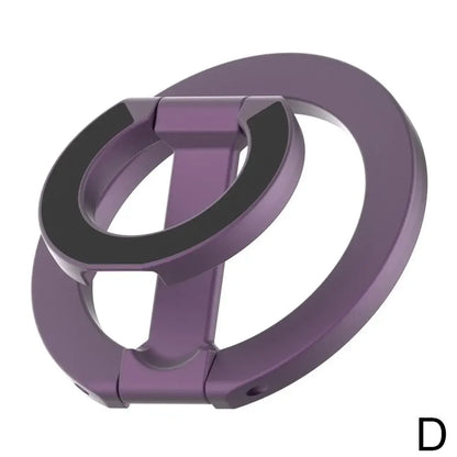 Magnetic Phone Ring Holder - 360° Rotating Foldable Dual-Sided Magnetic Stand for iPhone 17/16/15