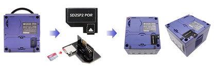 Bitfunx SD2SP2 Pro SD Card Adapter – MicroSD TF Card Reader for Nintendo GameCube NGC NTSC Serial Port 2