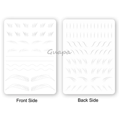 Microblading Practice Skin Sheets — Eyebrow Segment Tip Joint Texture for Semi-Permanent Makeup Training