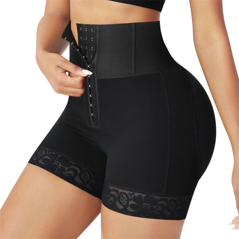 Women’s High Waist Body Shaper Panties — Butt Lifter Slimming Shapewear BBL Shorts with Tummy Control