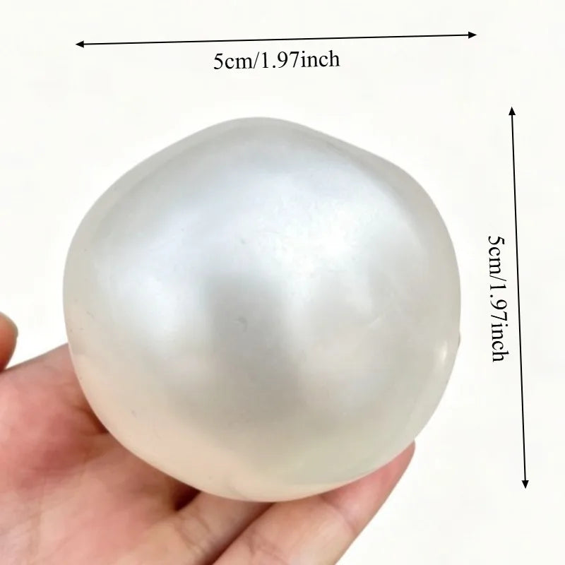 Moldable Pearl Coconut Oil Squishy Toy - Slow-Rising Sensory Stress Relief Ball