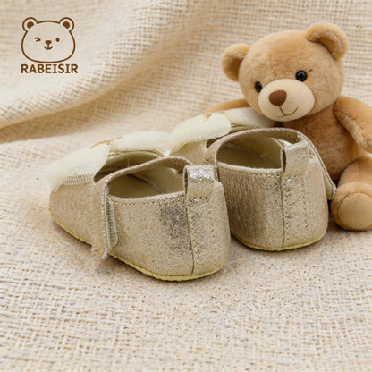 Baby First Walker Shoes - Breathable Non-Slip Princess Lace Shoes for Toddlers & Girls