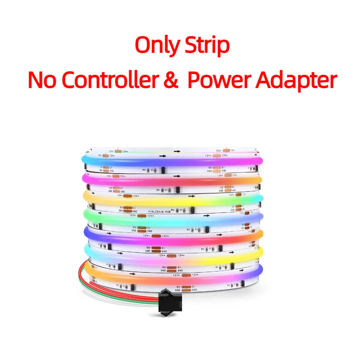 Smart TUYA WS2811 RGB Dreamcolor COB LED Strip – Music & Voice Control, Alexa & Google Home Compatible