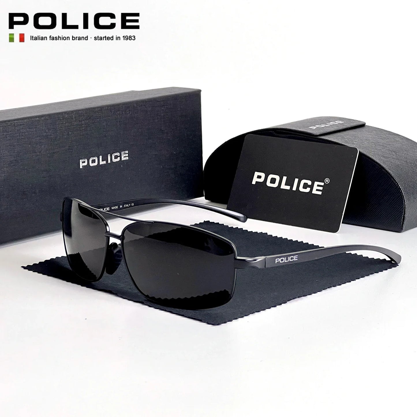 Luxury Policer Polarized Sunglasses for Men – Classic Pilot Style UV400 Protection, High-Quality Eyewear 6247