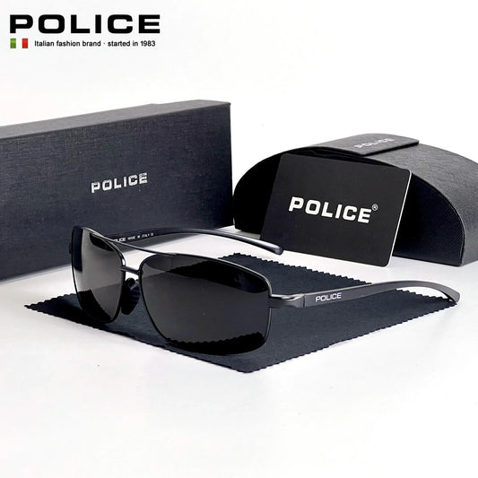 Luxury Policer Polarized Sunglasses for Men – Classic Pilot Style UV400 Protection, High-Quality Eyewear 6247