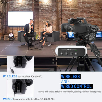 ZC-4 LANC Zoom Controller for Sony Camcorders - Professional Video Remote for Zoom, Focus, Iris, Recording, ND & White Balance Control