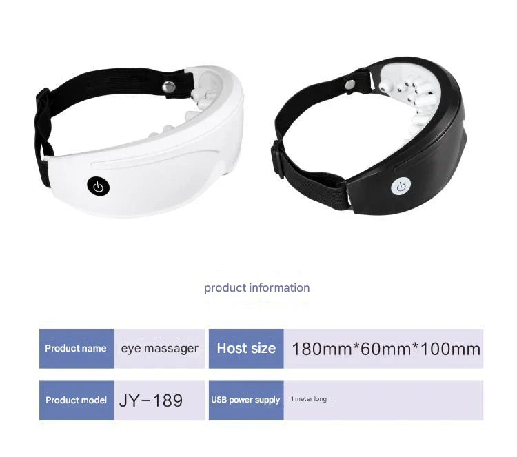 Eye Massager with 9 Modes & Multi-Frequency Vibration – 22-Magnet Therapy for Eye Health