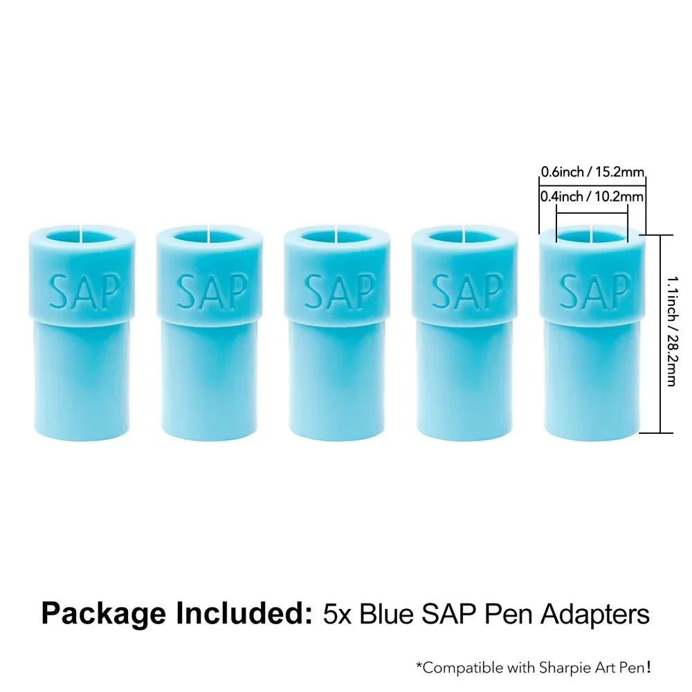 5/9PCS Pen Adapters for Cricut Maker & Explore — Compatible with Sharpie Fine/Ultra Fine Point & Art Pens