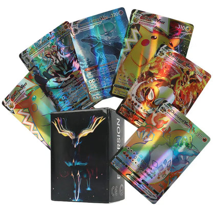 New Holographic Pokémon Cards – Scarlet & Violet 80 VMAX, 20 EX English Trading Cards for Kids & Collectors