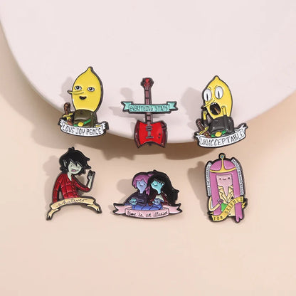 Cartoon Anime Character Enamel Pins – Cute Little Monk Brooches Lapel Badges, Funny Jewelry Gift for Friends