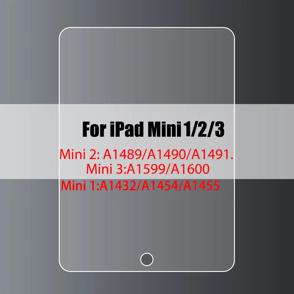 Tempered Glass Screen Protector for iPad 10.2, 9.7, 10.5, 10.9, Pro 11, New iPad 9/8/7/6/5, Air 4/3/2, Mini 2020-2022