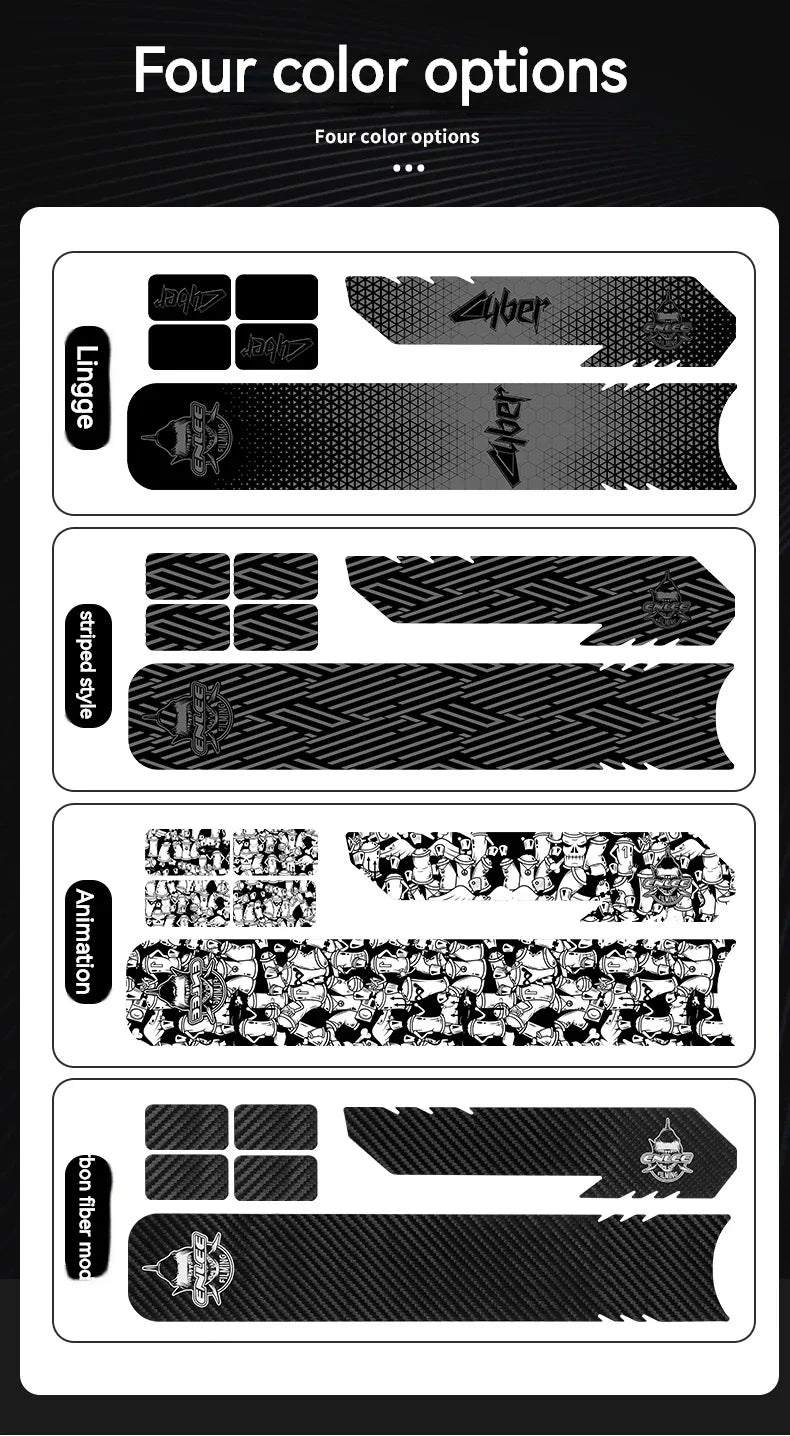 ENLEE Bicycle Frame Protection Sticker – Removable Anti-Scratch Tape for MTB Down Tube, Cycling Accessories