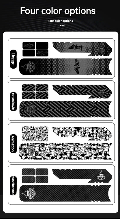 ENLEE Bicycle Frame Protection Sticker – Removable Anti-Scratch Tape for MTB Down Tube, Cycling Accessories