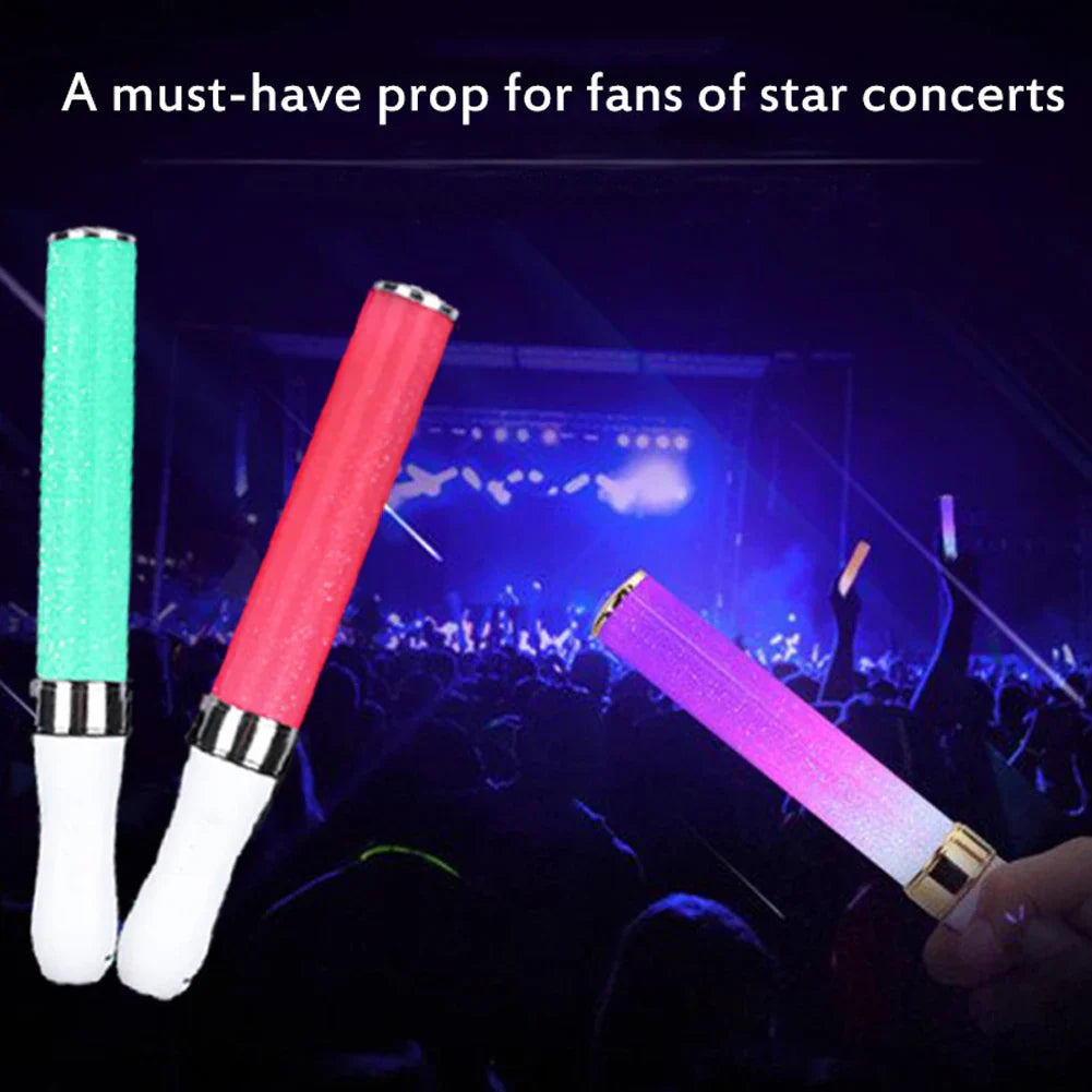 15 Color-Changing Glow Sticks: 3W Battery Powered with DMX Remote Control - Perfect for Concerts, Parties, and Celebrations