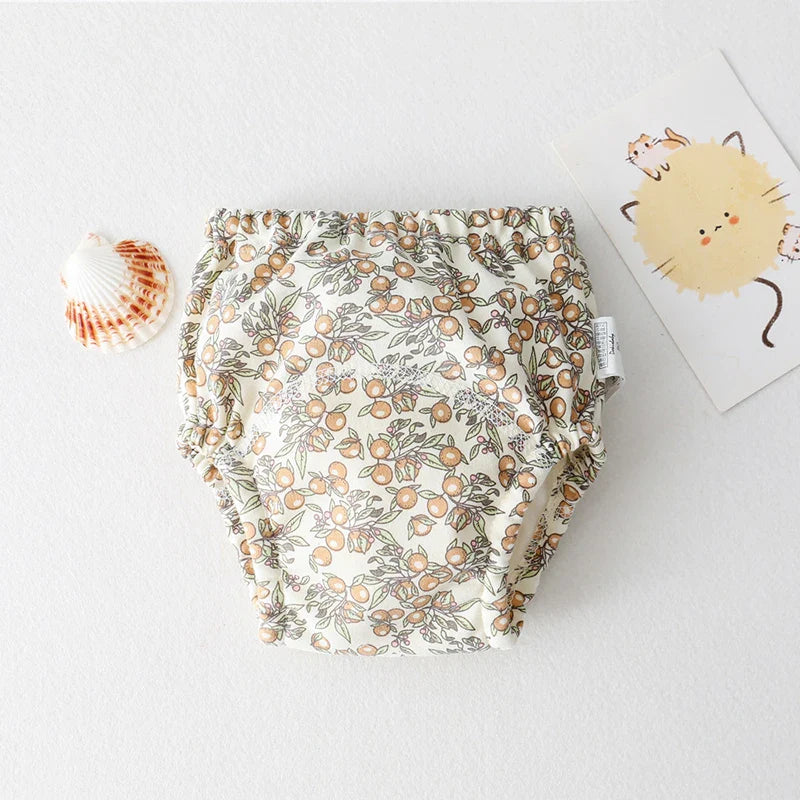 Baby Training Pants – Washable Cotton Diaper Underwear with Cute Patterns, Breathable Summer Learning Trousers